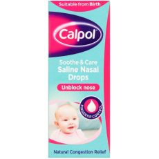 Calpol Soothe & Care Saline Nasal Drops 10ml