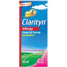 Clarityn Allergy 1mg/ml Syrup Mixed Berries Flavour 60ml