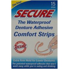 Secure Denture Adhesive Strips 15s