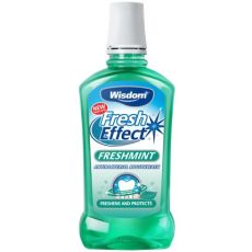 Wisdom Fresh Effect Freshmint Antibacterial Mouthwash 500ml